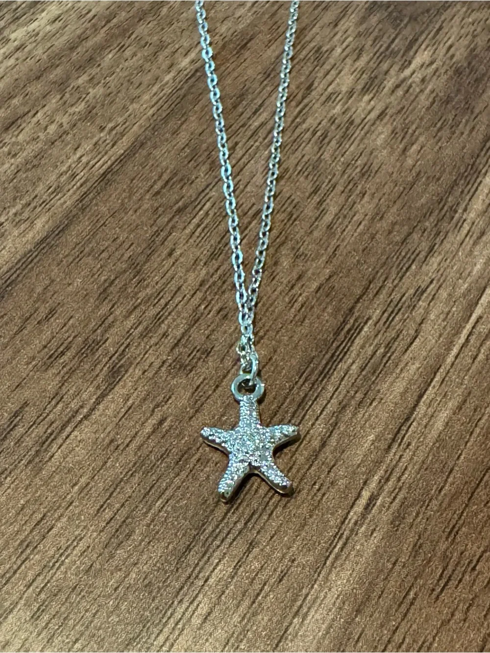American Eagle Outfitters Silver Starfish Pendant Necklace